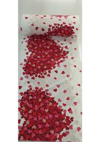 Resim 1 Top 30 Metre Nevresimlik Çarşaflık Metrelik Kumaş Kırmızı 