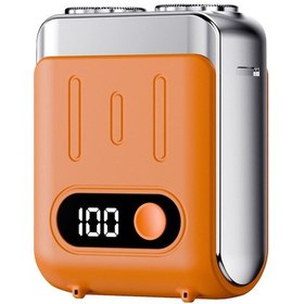 Resim Yeni Seyahat Elektrikli Tıraş Makinesi, Mini Ve Taşınabilir Orange 