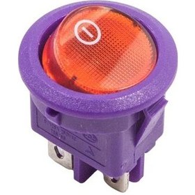 Resim RS601 Yaylı 3-Pin ON-OFF Anahtar - Mor 