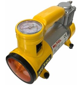 Resim Go İthalat Metal Gövdeli ve Işıklı Mini Araç Hava Kompresörü (5224) 