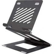 Resim Ayarlanabilir Metal Dizüstü Destek Tabanı Katlanabilir Taşınabilir Laptop Sehpası Standı 