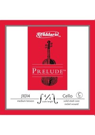 Resim D'addario J1014 Prelude Tek Çello Do C Teli 4/4 Güçlü Bas Yanıtı Nikel Sarımlı Uzun Ömürlü Yapı Ve Mükemmel Akort İstikrarı 