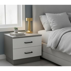 Resim YASEM HOME KOMODİN YATAK BAŞI KESON İKİ ÇEKMECELİ 