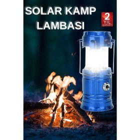 Resim Kont Kamp Lambası El Feneri Askılı Büyük Boy USB Şarjlı Işıldak 