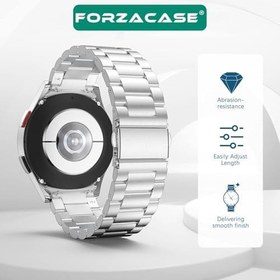 Resim Samsung Galaxy Watch 6 40mm ile uyumlu Metal Baklalı Kordon Kayış - FC790 
