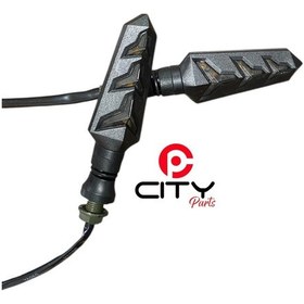 Resim Falcon Led Sinyal Y Model Sarı Kayar 