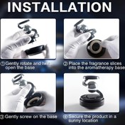 Resim Yıldız Halka Tasarımıyla Zarif Lüks Araba Gösterge Paneli Dekoru - Yüksek Kaliteli ABS Plastik Aromaterapi Kokulu, Şeffaf Yılan Temalı Aksesuar Ofis ve Araç İçin, Araç İç Mekan Yükseltme, Şık Aksesuar, Dayanıklı Malzeme 