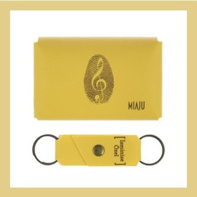 Resim Miaju Sarı Renk, Müzik Sevenlere, İsme Özel Cüzdan Ve Anahtarlık Seti, Özel Hatıra, Efsane Hediyelik Set Sarı 