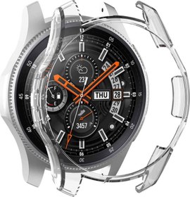 Resim Samsung Galaxy Watch 46mm Kılıf 360 Full Round Soft Silicone Şeffaf 