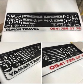 Resim Appcity Kişiye Özel Beyaz Zemin Pleksi Plakalık, Lazer Kesim -2Li 517594920 