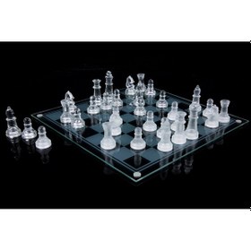 Resim Glass Chess Cam Satranç Takımı 25 Cm X 25 Cm 