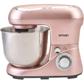 Resim Pembe Emsan Bella Gusto Golden Pink Stand Mikser 1300W 2 Yıl Plastik 500-1500 Watt 