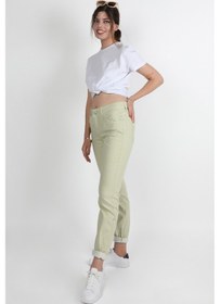 Resim Balins Bayan Gabardin Pantolon Mint Mint Yeşili 