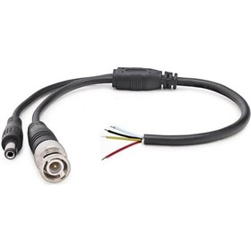 Resim Hazır Bnc Ve Power Jack Kablo - Güvenlik Kamera Kablosu - 30cm 