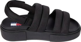 Resim Tommy Hilfiger TJW FLATFORM SANDAL, BDS Siyah Kadın Terlik 