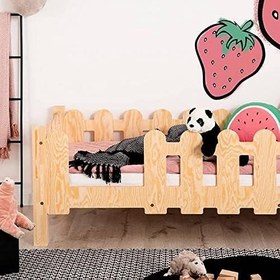 Resim Markaawm Montessori Yatak Çocuk ve Bebek Karyola Doğal Çam Violet 