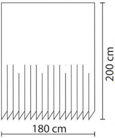 Resim Feathers Banyo Paspas Ve Tek Kanat Duş Perdesi 1x180x200 Set 