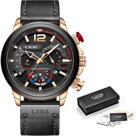 Resim Hanyang Siyah Altın Yeni Lıge Erkek Saatler Paslanmaz Çelik Büyük Kadran Kuvars Kol Saati Su Geçirmez Aydınlık Kronograf Izle Adam Relogio Masculino + Kutu (Yurt Dışından) 