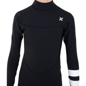 Resim Hurley K Advant 3/2mm Back Zip Fullsuit Çocuk Siyah Wetsuit 