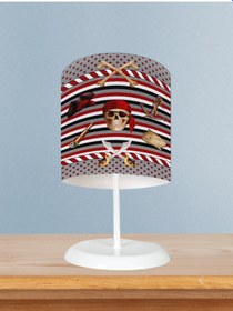 Resim Mekta Home Bebek Ve Çocuk Odası Kuru Kafa Desenli Abajur 