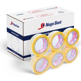 Resim Nuga Bant 45 mm x 100 mt Şeffaf Koli Bandı Hotmelt Red 24 Adet 