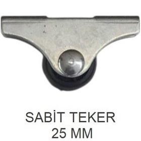 Resim Ofis Koltuk Dolap Etejer İçin 25'lik Sabit Teker Siyah 