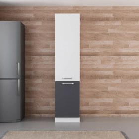 Resim Minar 50 cm Mutfak Boy Dolabı Beyaz Antrasit D50A1 