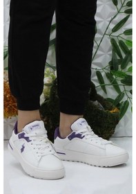 Resim U.s. Polo Assn. Mango Wmn Kırık Beyaz Mor Sneaker Kadın Ayakkabı 001 