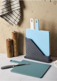 Resim Brice 4 Parça Standlı Kesme Tahtası Set Çok Renkli 