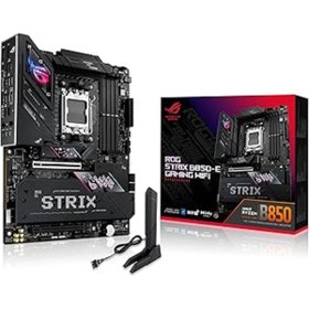 Resim Genel Markalar Rog Strix B850-E Gaming Wifi B850 Am5 Ddr5 8000 Dp Hdmi Type-C 5X M2 Usb3.2 Gen 2X2 Wifi 7 + Bt Aur 