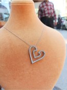 Resim Firuze Gümüş Aşkın Kalbi Modeli Gümüş Kolye F1600890 