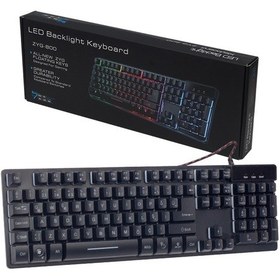 Resim Hello Hl-18744 Metal Kasa Rgb Işıklı Kablolu Oyuncu Q Klavye Zyg-800 4434 