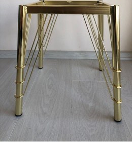 Resim Metal, 40 Cm Gold Kaplama Sandalye Ayağı 2 Adet 