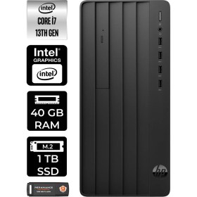 Resim Hp Pro Tower 290 G9 Intel Core I7 13700 40GB 1tb SSD W11P 8T2X2ES Masaüstü Bilgisayar & Per4 USB Bellek 8T2X2ESP438 