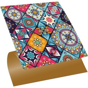 Resim Tink Kendinden Yapışkanlı Pembe Karo Desenli Pvc Karo 30x30 Cm 