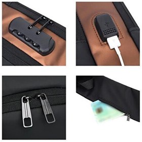 Resim Torima 88039 Siyah Şifreli ve USB Şarjlı Günlük Omuz Çantası 