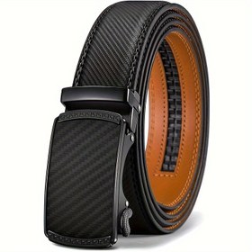 Resim Erkek İkinci Katmanlı Deri, Kayar Cırcırlı Kemer - Otomatik Toka, & Kahverengi İki Tonlu Tasarım, Dayanıklı & Şık, Takım Elbise, Gömlek ve Resmi Giyim için - Mükemmel Babalar Günü Hediyesi, Resmi Aksesuar, Şık Aksesuar, Yüksek Kaliteli İşçilik 