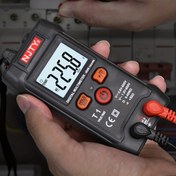 Resim NJTY Kompakt Akıllı Dijital Multimetre - TRMS 4000 Sayım, Voltmetre & Ampermetre, Otomatik Aralık, Ev ve Otomotiv Kullanımı için Süreklilik Testi, Mini, Multimetre 