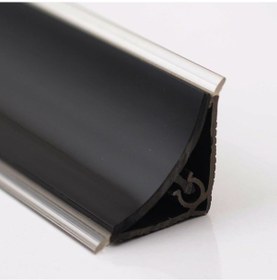 Resim Iç Bükey Süpürgelik Kaplamalı High Gloss Siyah 1 Boy 3.66 Mt. 