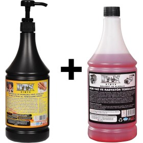 Resim Dtx Kimya Granüllü El Temizleme Kremi ( Sabunu ) 1 kg & Alkollü Intercooler Temizleme Sıvısı 1 Lt 