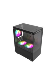 Resim Strong Berry Siyah 3x 120MM Argb Matx Gaming Bilgisayar Kasası Powersız 