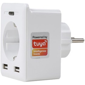 Resim Genel Markalar Swapp Sl-04 10a Akım Korumalı Akıllı Priz 2 Usb 2.4 Ghz Wifi Tuya Destekli 