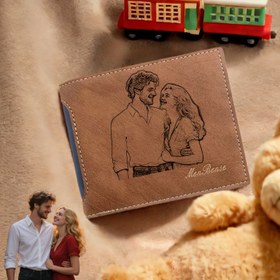 Resim Kişiselleştirilmiş Fotoğraflı Erkek Cüzdan - Çoklu Yuvalara Sahip Özel Resimli Kredi Kartı Tutucu, Dayanıklı Suni Deri & Renk Bloklama Tasarımı - Sevgiliye, Babaya (Noel, Sevgililer Günü, Babalar Günü) İçin Benzersiz Hediye - Siyah, Noel için En İyi 