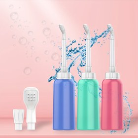 Resim 500ML Taşınabilir Temizlik Cihazı, Yan ve Doğrudu Sprey için 2 Nozul ile, Doğum Sonrası Kadınlar ve Bebekler için Seyahat Temizlik Aracı, Sıkıştırılabilir Kişisel Hijyen Yıkayıcı, Geri Çekilebilir Depolama, Banyo Duşu Yıkama Cihazı. 