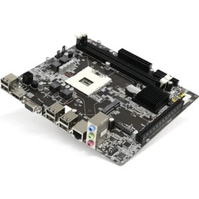 Resim Turbox SlimWork HM55P Mobil Sata.Msata DDR3 1333MHz Usb 2.0 Vga Hdmi Ses Lan 988P 1.Gen Anakart 