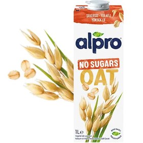 Resim ALPRO Şekersiz Yulaf Sütü 1 Litre - Vegan ve Laktozsuz 