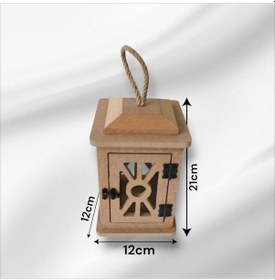 Resim Ahşap-boyanabilir-klipsli Kare Fener 