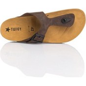 Resim Twigy Daniel Erkek Parmak Arası Terlik Kahverengi 41/45 BB0701 Kahverengi 
