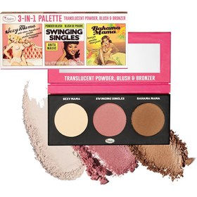 Resim theBalm Powder Trio Yüz Paleti Sexy Mama, Bahama Mama, Swinging Singles Anita Mauve - Gratis 