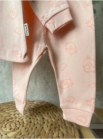 Resim Butik Kız Bebek Önden Çıtçıtlı Pijama Takımı 